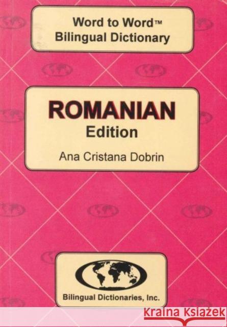English-Romanian & Romanian-English Word-to-Word Dictionary C. Sesma 9780933146914 Bilingual Dictionaries, Incorporated