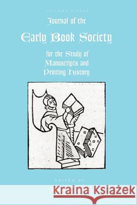 Journal of the Early Book Society volume 9 Driver, Martha W. 9780944473764 Pace University Press