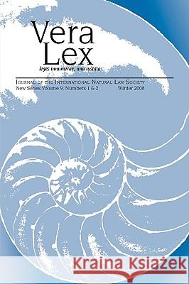 Vera Lex Volume 9 Robert Chapman 9780944473924 Pace University Press