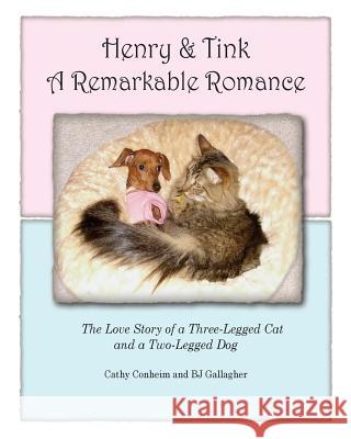 Henry and Tink: A Remarkable Romance: The Love Story of a Three-Legged Cat and a Two-Legged Dog Cathy Conheim BJ Gallagher Mercedes Sironi 9780988403529 Breakthrough Press