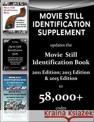 Movie Still Identification Supplement Ed Poole Susan Poole 9780996501552