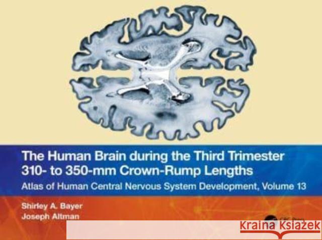 The Human Brain during the Third Trimester 310– to 350–mm Crown-Rump Lengths: Atlas of Central Nervous System Development, Volume 13 Joseph Altman 9781032228808