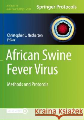 African Swine Fever Virus  9781071623350 Springer US