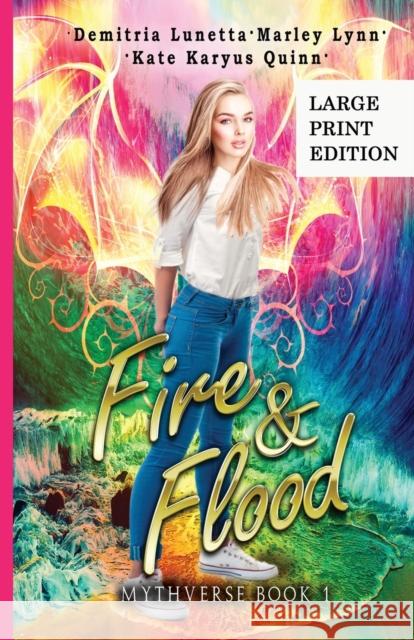 Fire & Flood: A Young Adult Urban Fantasy Academy Series Large Print Version Lunetta, Demitria 9781087983622