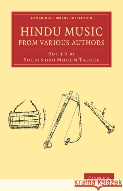 Hindu Music from Various Authors Sourindro Mohum Tagore 9781108064002 Cambridge University Press