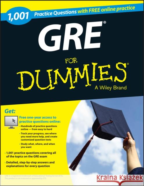 GRE 1,001 Practice Questions for Dummies [With Free Online Practice] The Experts at Dummies 9781118825686 John Wiley & Sons