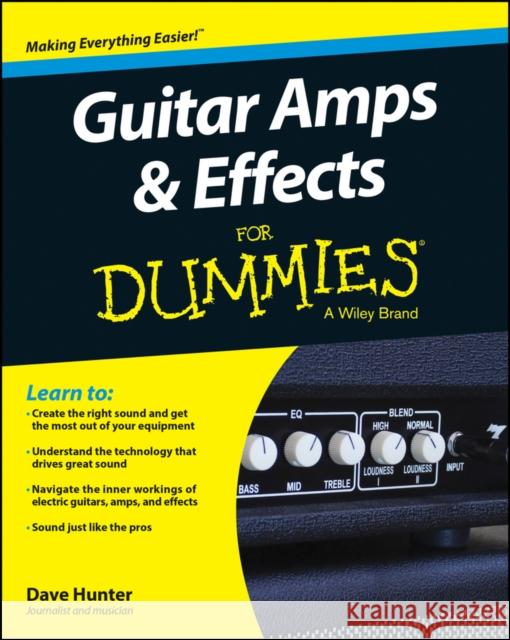 Guitar Amps & Effects for Dummies Hunter, Dave 9781118899991