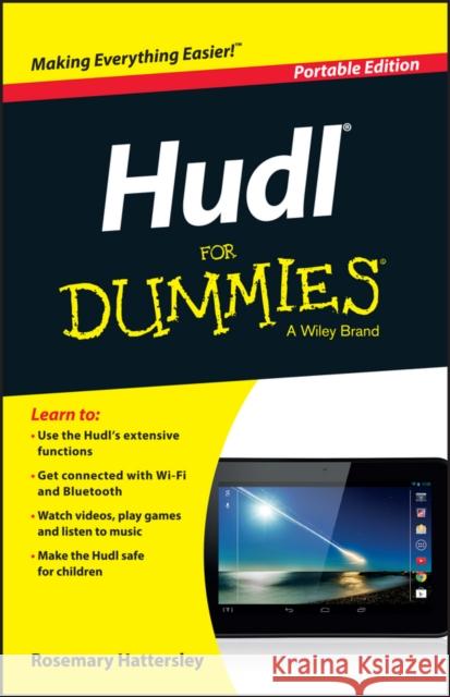 Hudl for Dummies Hattersley, Rosemary 9781118902196 John Wiley & Sons