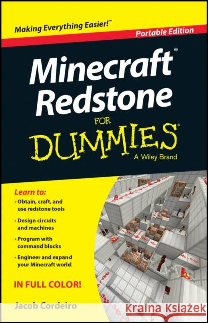Minecraft Redstone for Dummies Cordeiro, Jacob 9781118968307