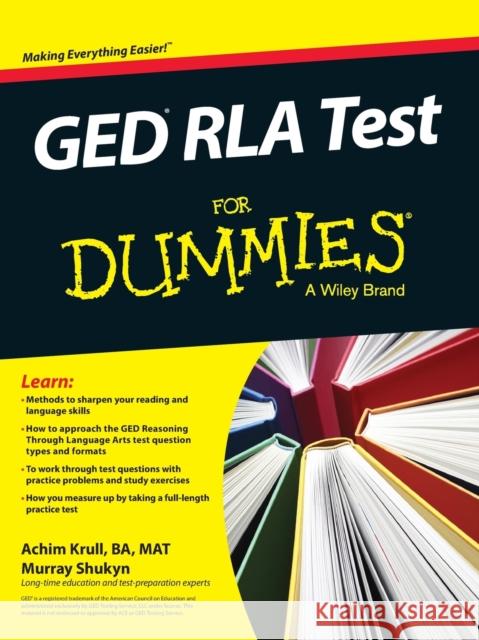 GED Rla for Dummies Krull, Achim K. 9781119030058 John Wiley & Sons