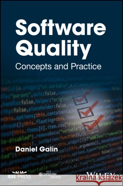 Software Quality: Concepts and Practice Galin, Daniel 9781119134497 John Wiley & Sons
