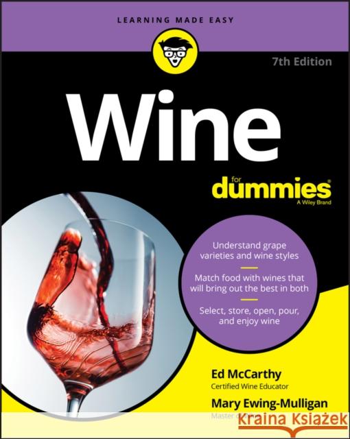 Wine for Dummies McCarthy, Ed 9781119512738