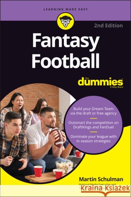 Fantasy Football for Dummies Schulman, Martin L. 9781119883326 John Wiley & Sons Inc