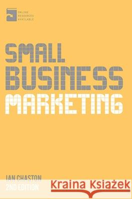 Small Business Marketing Ian Chaston 9781137326003 0