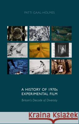 A History of 1970s Experimental Film: Britain's Decade of Diversity Gaal-Holmes, P. 9781137369376 Palgrave MacMillan
