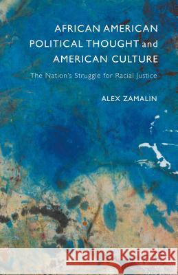 African American Political Thought and American Culture: The Nation's Struggle for Racial Justice Zamalin, Alex 9781137528094 Palgrave MacMillan