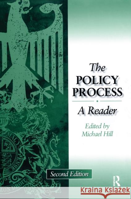 Policy Process: A Reader Michael Hill 9781138176522 Routledge