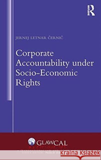 Corporate Accountability Under Socio-Economic Rights Jernej Letnar 9781138288782 Routledge