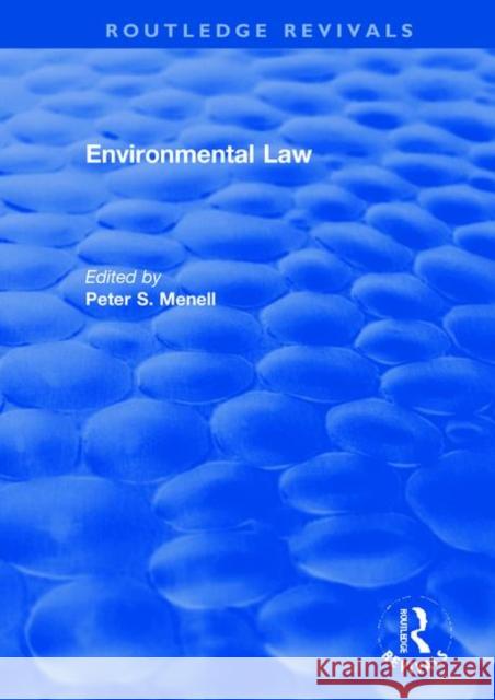 Environmental Law Peter S. Menell 9781138721630