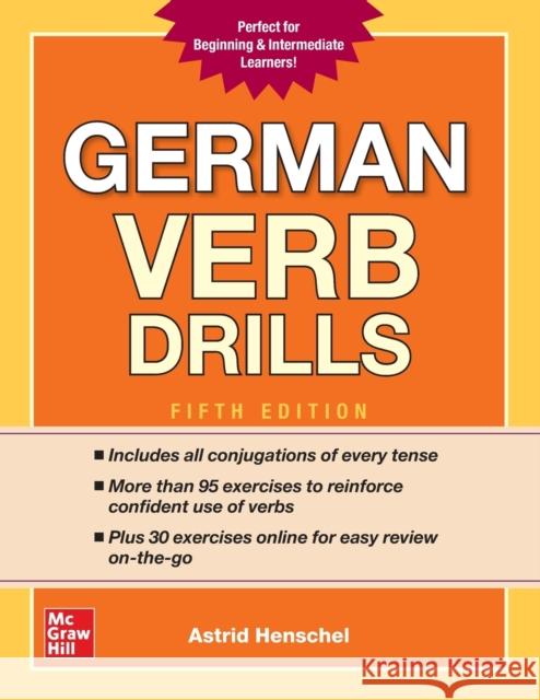 German Verb Drills, Fifth Edition Astrid Henschel 9781260010602