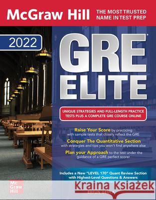 McGraw Hill GRE Elite 2022 Geula, Erfun 9781264267156 McGraw-Hill Education