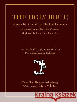 The Holy Bible XXL Print Vol. Two Ctb Publishing 9781312780149