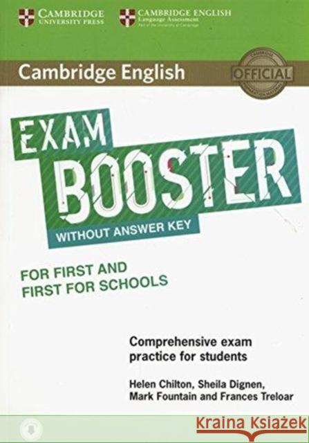 Cambridge English Exam Booster for First and First for Schools Without Answer Key with Audio: Comprehensive Exam Practice for Students Chilton, Helen 9781316641750