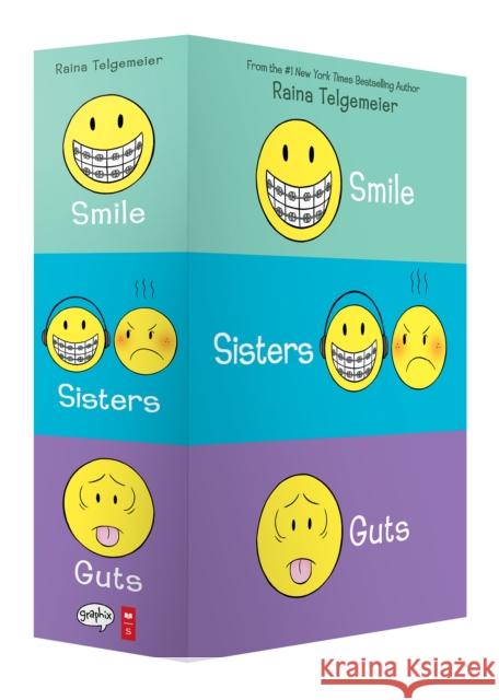 Smile/Sisters/Guts Box Set Raina Telgemeier Raina Telgemeier 9781338599459 Graphix