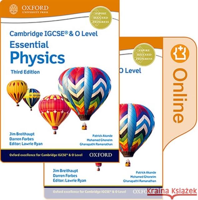 Cambridge Igcse and O Level Essential Physics Print and: Enhanced Online Student Book Pack 3rd Edition Set Breithaupt/Ryan/Forbes 9781382006200