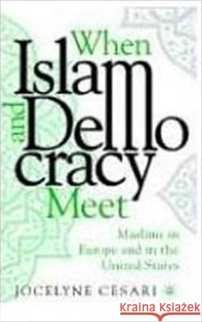 When Islam and Democracy Meet: Muslims in Europe and in the United States Jocelyne Cesari 9781403971463