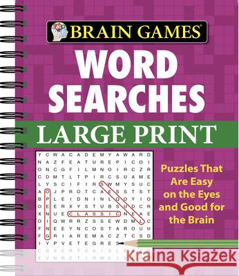 Brain Games - Word Searches - Large Print (Purple) Publications International Ltd, Brain Games 9781412777629