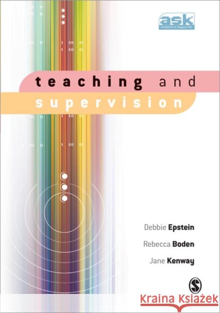 Teaching and Supervision Debbie Epstein 9781412906999 0