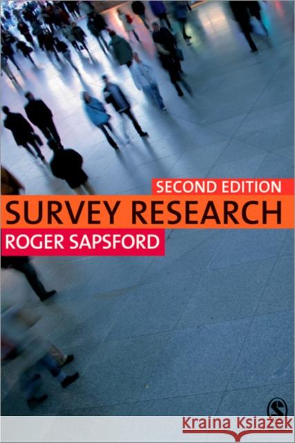 Survey Research R J Sapsford 9781412912327 0