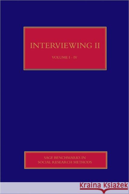Interviewing II 4 Volume Set Fielding, Nigel G. 9781412928670