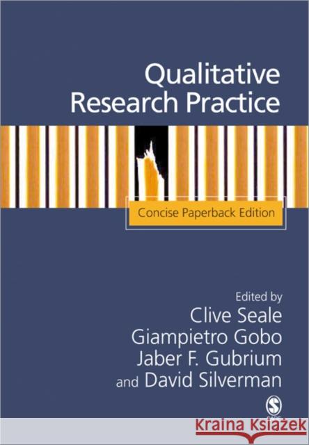 Qualitative Research Practice: Concise Paperback Edition Seale, Clive 9781412934206 0