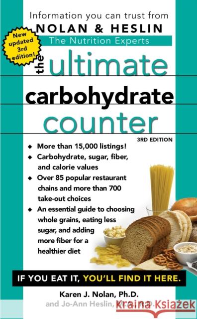 The Ultimate Carbohydrate Counter Annette B. Natow Jo-Ann Heslin 9781416570370 Pocket Books