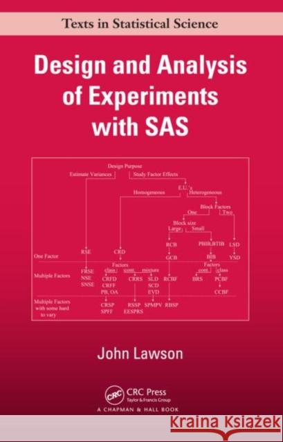 Design and Analysis of Experiments with SAS John Lawson Jim Zidek Bradley.  P. Carlin 9781420060607