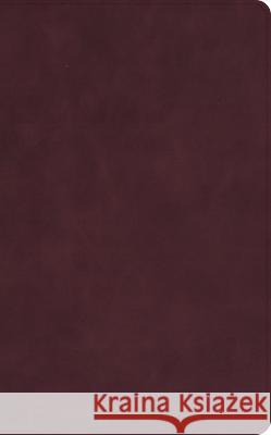 CSB Single-Column Personal Size Bible, Holman Handcrafted Collection, Premium Marbled Burgundy Calfskin Csb Bibles by Holman 9781430094562 Holman Bibles