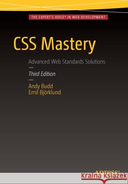CSS Mastery Andy Budd Andy Hume 9781430258636 Friends of ED