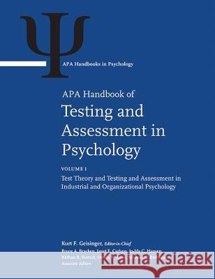 APA Handbook of Testing and Assessment in Psychology American Psychological Association 9781433812279