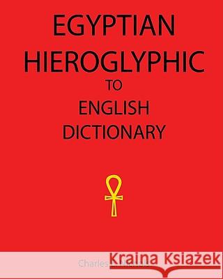 Egyptian Hieroglyphic To English Dictionary Nichols, Charles E. 9781434843098