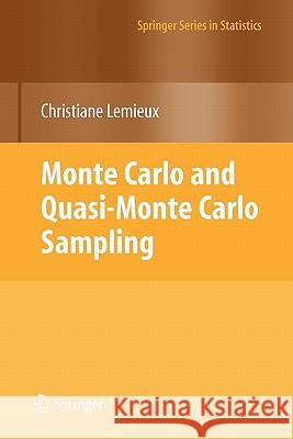 Monte Carlo and Quasi-Monte Carlo Sampling Springer 9781441926760
