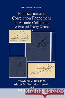 Polarization and Correlation Phenomena in Atomic Collisions: A Practical Theory Course Balashov, Vsevolod V. 9781441933287 Not Avail