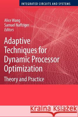 Adaptive Techniques for Dynamic Processor Optimization: Theory and Practice Wang, Alice 9781441945532 Not Avail