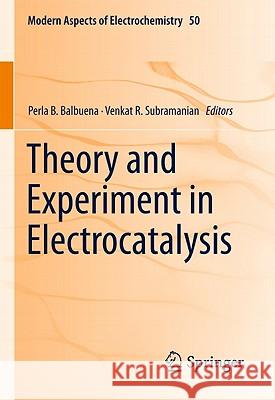 Theory and Experiment in Electrocatalysis Perla B. Balbuena Venkat R. Subramanian 9781441955937