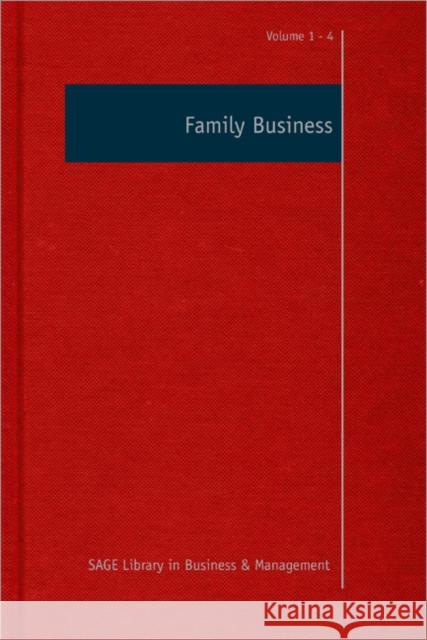 Family Business Leif Melin Pramodita Sharma 9781446207819 Sage Publications (CA)