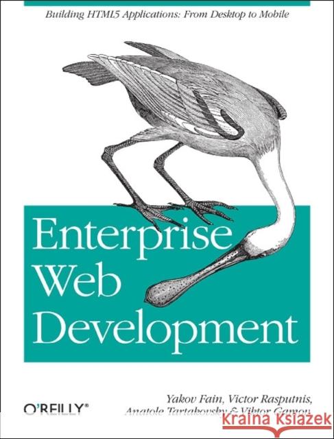 Enterprise Web Development Fain, Yakov 9781449356811 0