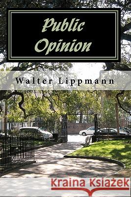 Public Opinion Walter Lippmann 9781449502065