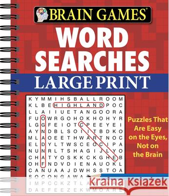 Brain Games - Word Searches - Large Print (Red) Publications International Ltd, Brain Games 9781450802284