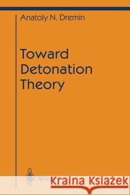 Toward Detonation Theory Anatoly N Anatoly N. Dremin 9781461268192 Springer